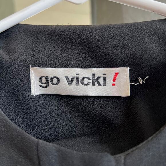 Vintage Go Vicki! red plaid cropped blazer jacket size small - Picture 2 of 4